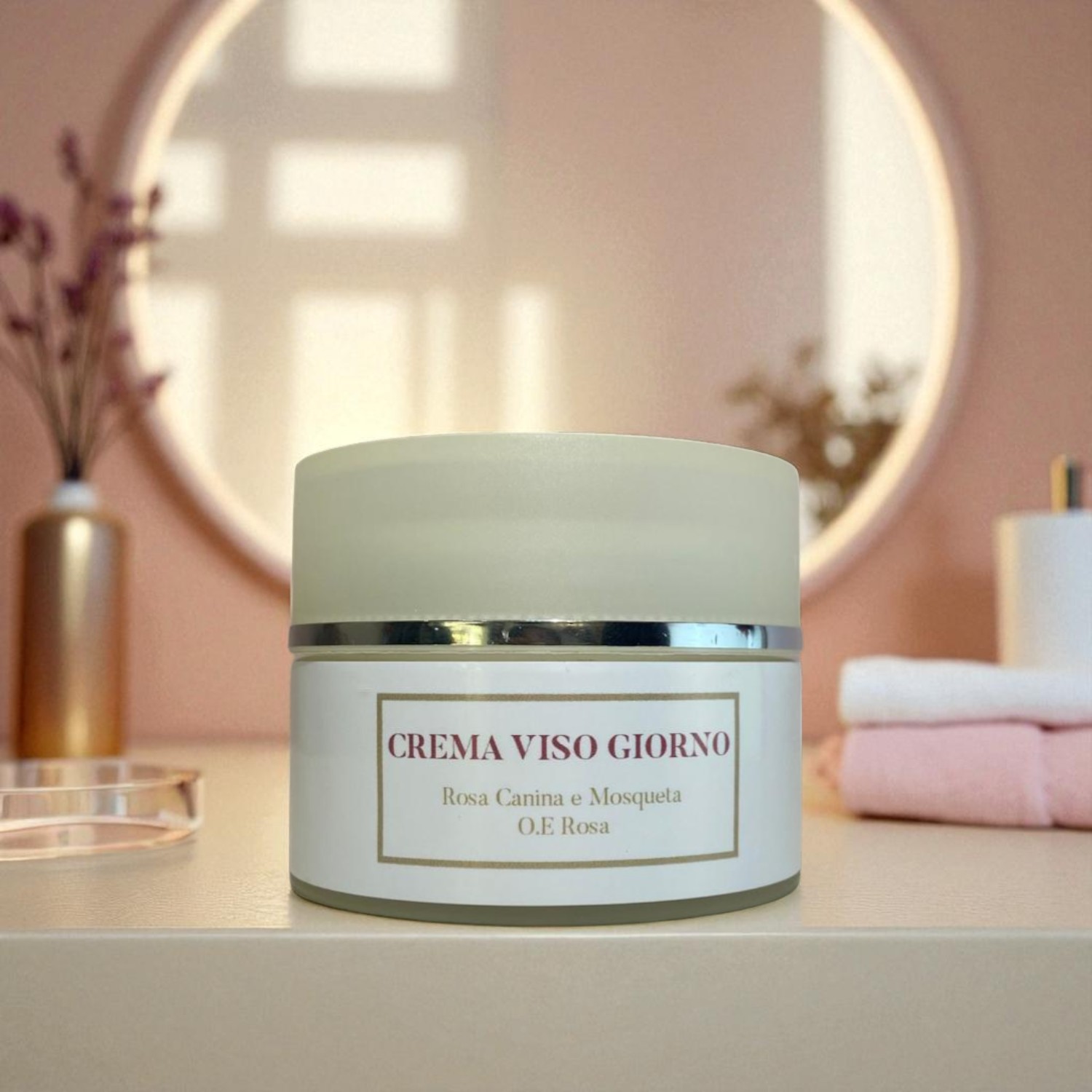 Crema Viso Giorno Rosa Canina e Mosqueta 50ml - idratazione profonda e lenitiva